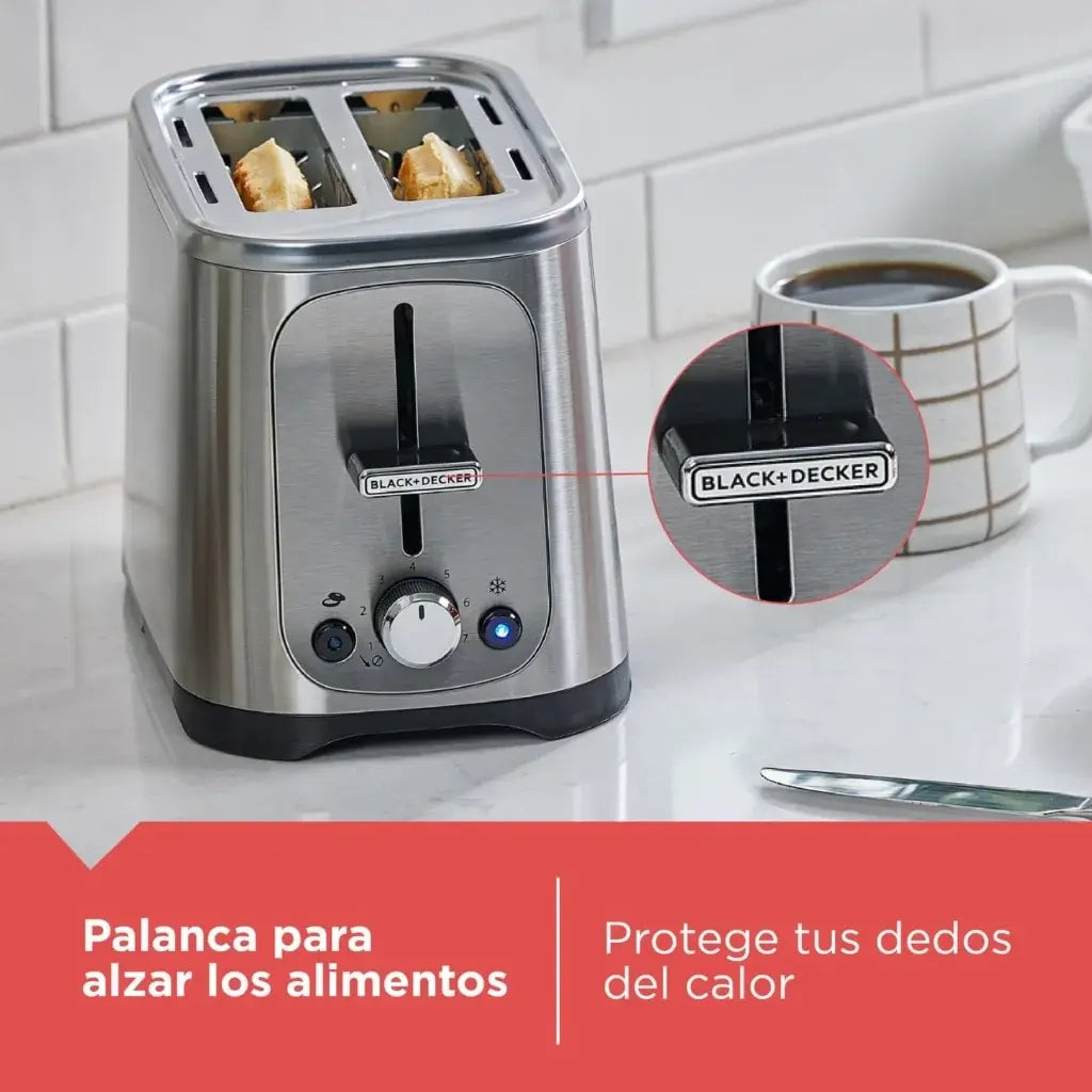 Black+Decker Tostador 2 Rebanadas 750W, TR1227-0SDLA