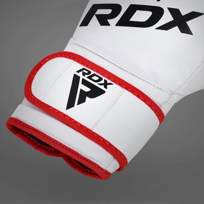 RDX Guantes de Boxeo Ego Blanco/Rojo 14oz, F7