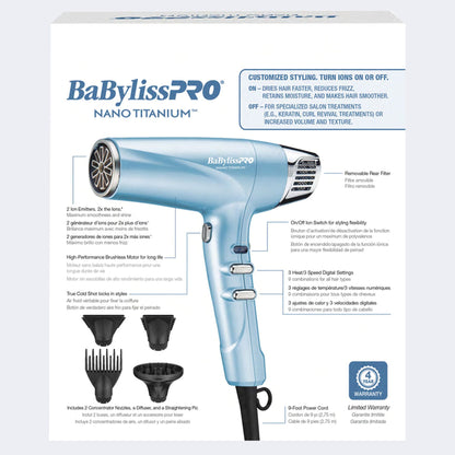 BaBylissPRO Secadora Digital Speed Dual Ionic 1700W