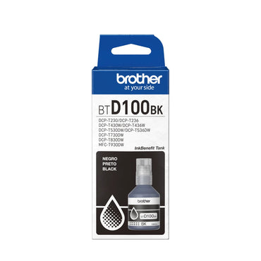 Tinta Brother BTD100BK para sistema tanque vista lateral