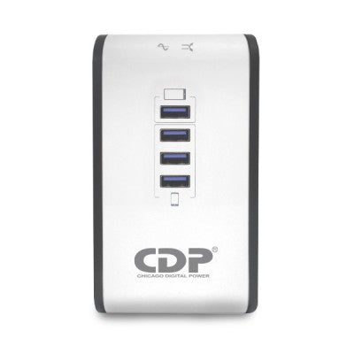 CDP regulador con 4 puertos usb /8 salidas /1000va r2cu-AVR1008