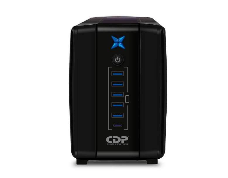 CDP ups regulador 1000va/500w 8 salidas R-UPR1008