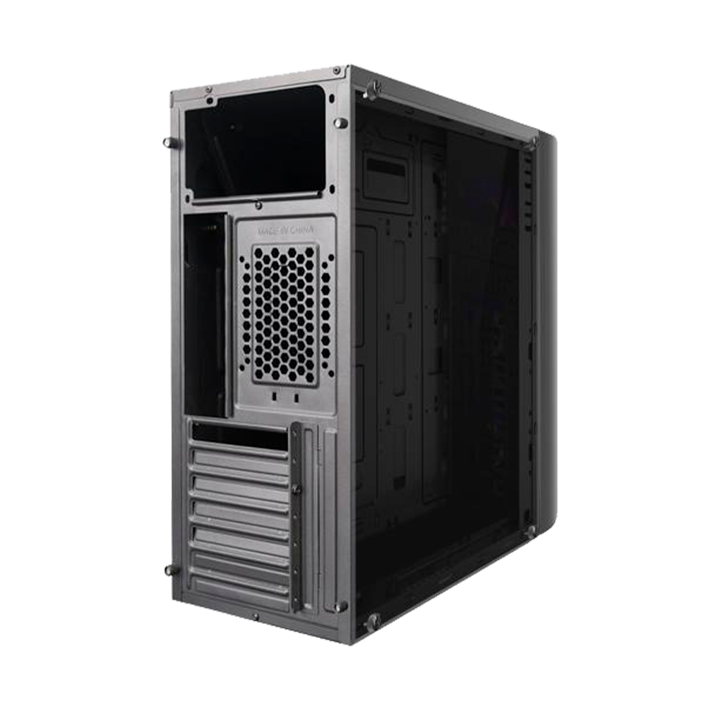 Eagle Warrior case gaming RGB CG06Z3RA001C vista lateral con vidrio templado