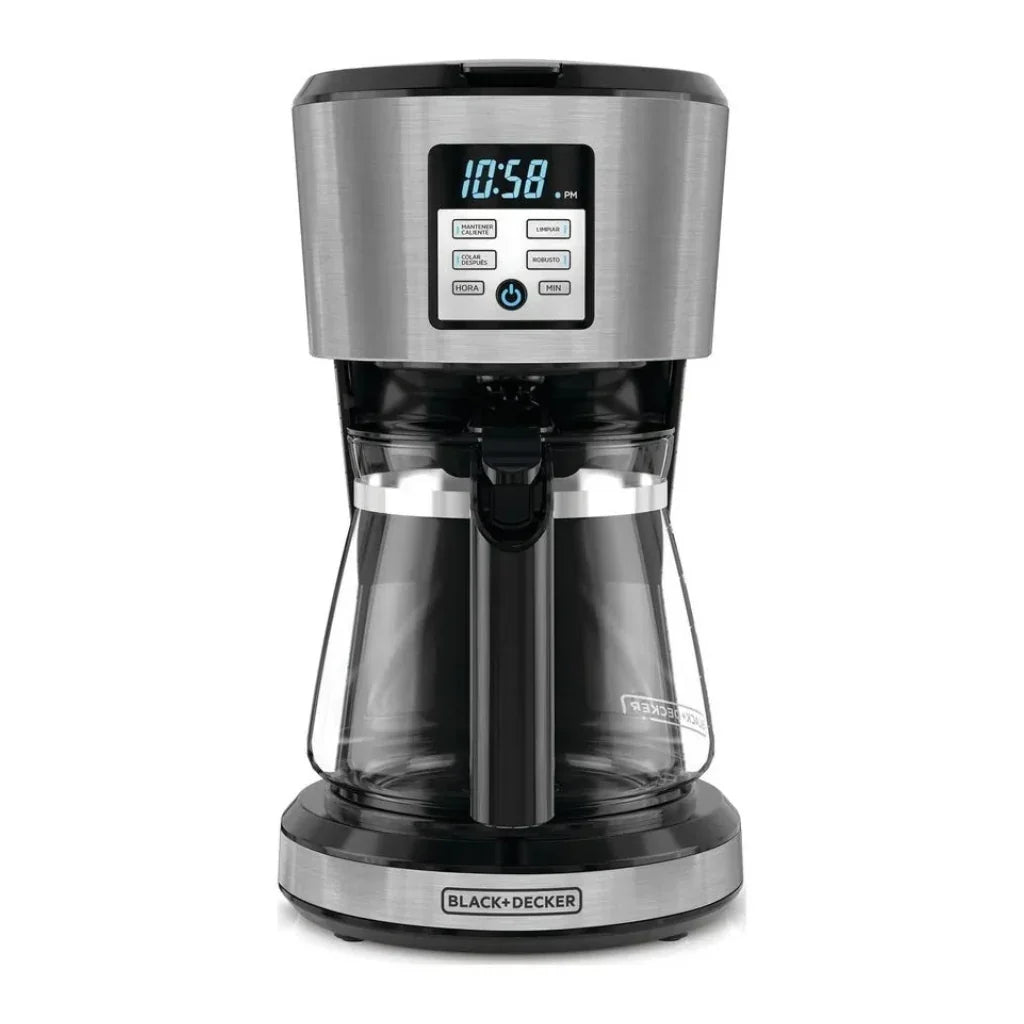 Black+Decker Cafetera Programable 12Tz, CM1331S-LA