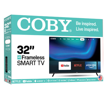 Coby Pixel Pro Smart TV DLED HD 32" con Android 14 y Bluetooth, CY3359-32ISDBT-HD