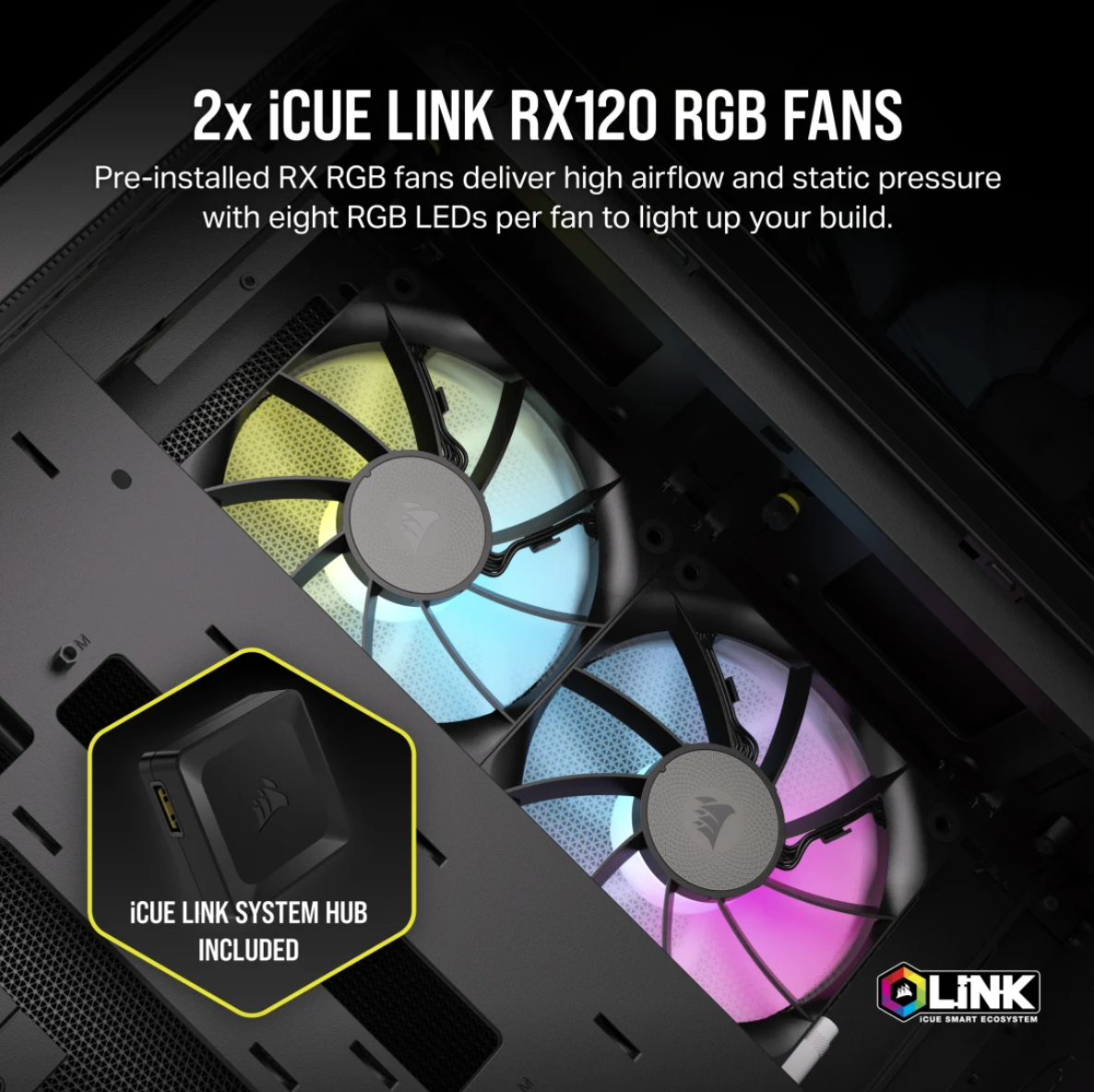 Corsair Case 2500X RGB Micro-ATX Black, CC-9011267-WW