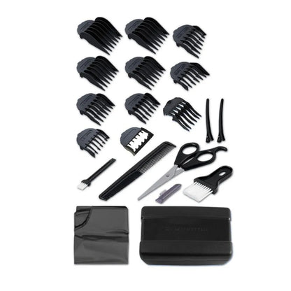 Cortadora de Cabello Remington HC4050 (110) F | 22 Piezas Incluidas | Cuchillas de Acero Inoxidable Autoafilables | Uso con Cable | Kit Familiar Completo