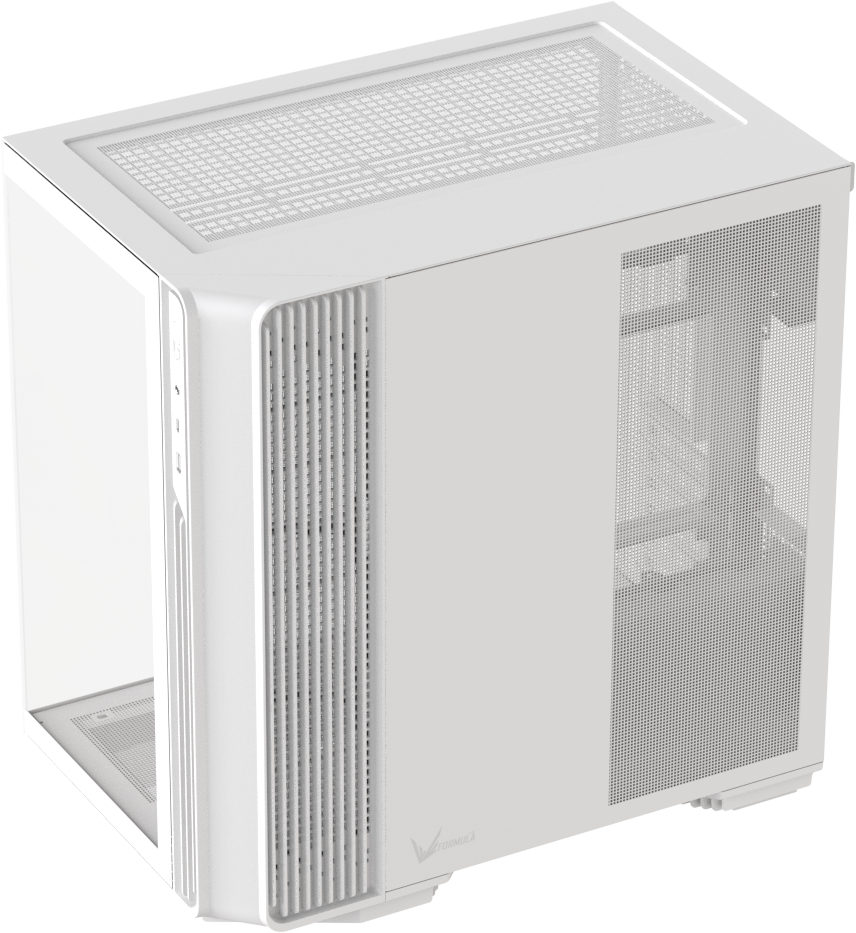 Formula V Line Case Blanco 5 Ventiladores ARGB, Crystal Z7 PA