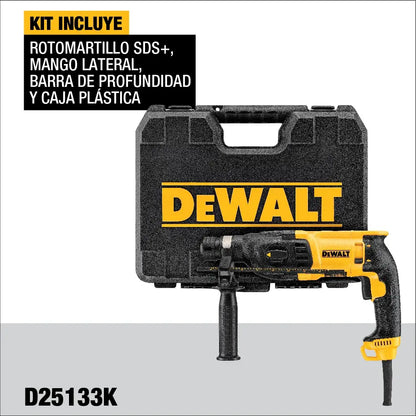 DEWALT rotomartillo D25133K-B3 contenido del kit