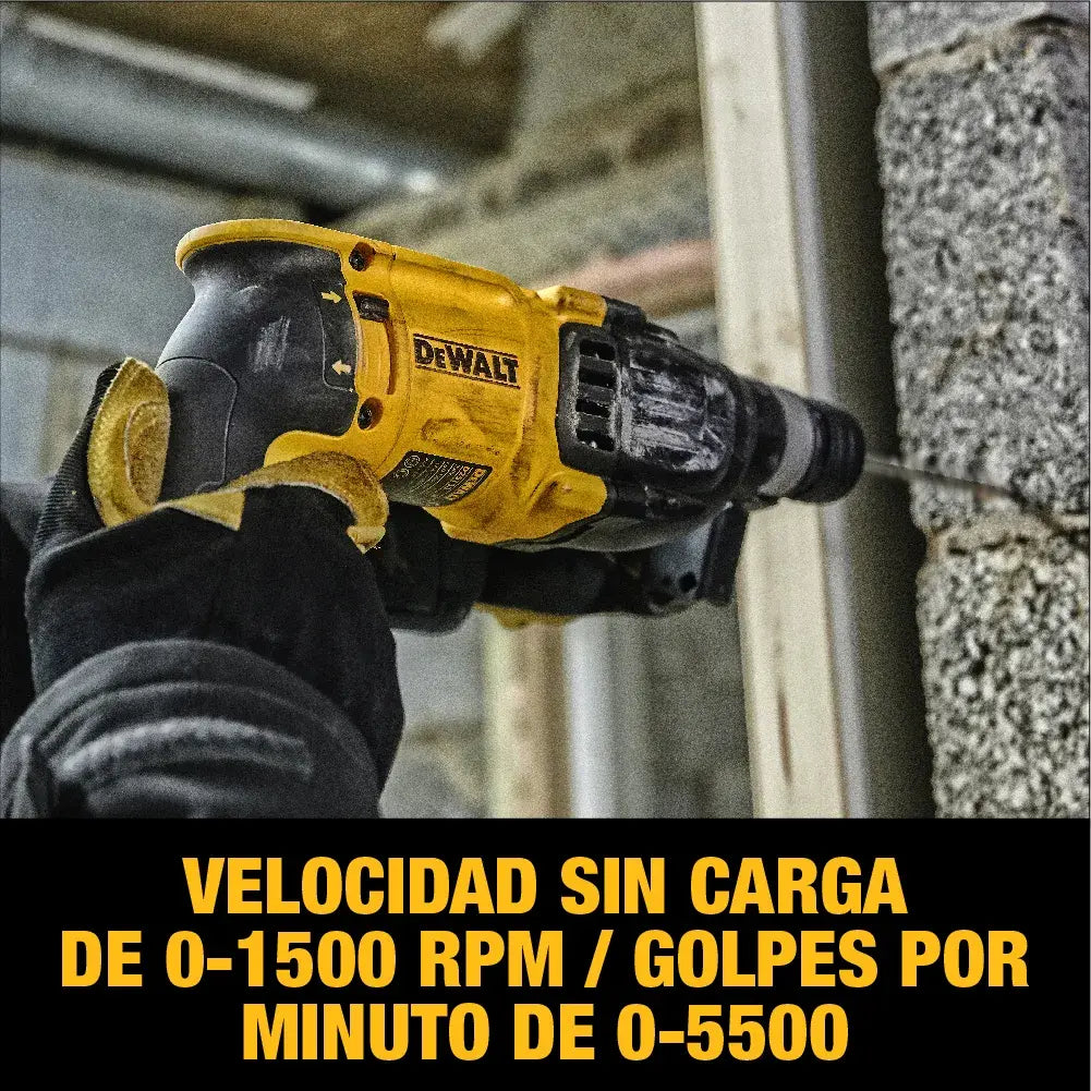 DEWALT rotomartillo D25133K-B3 velocidad e impactos por minuto