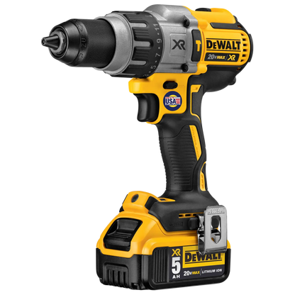 DEWALT DCD996P2 taladro percutor 20V MAX XR con batería instalada