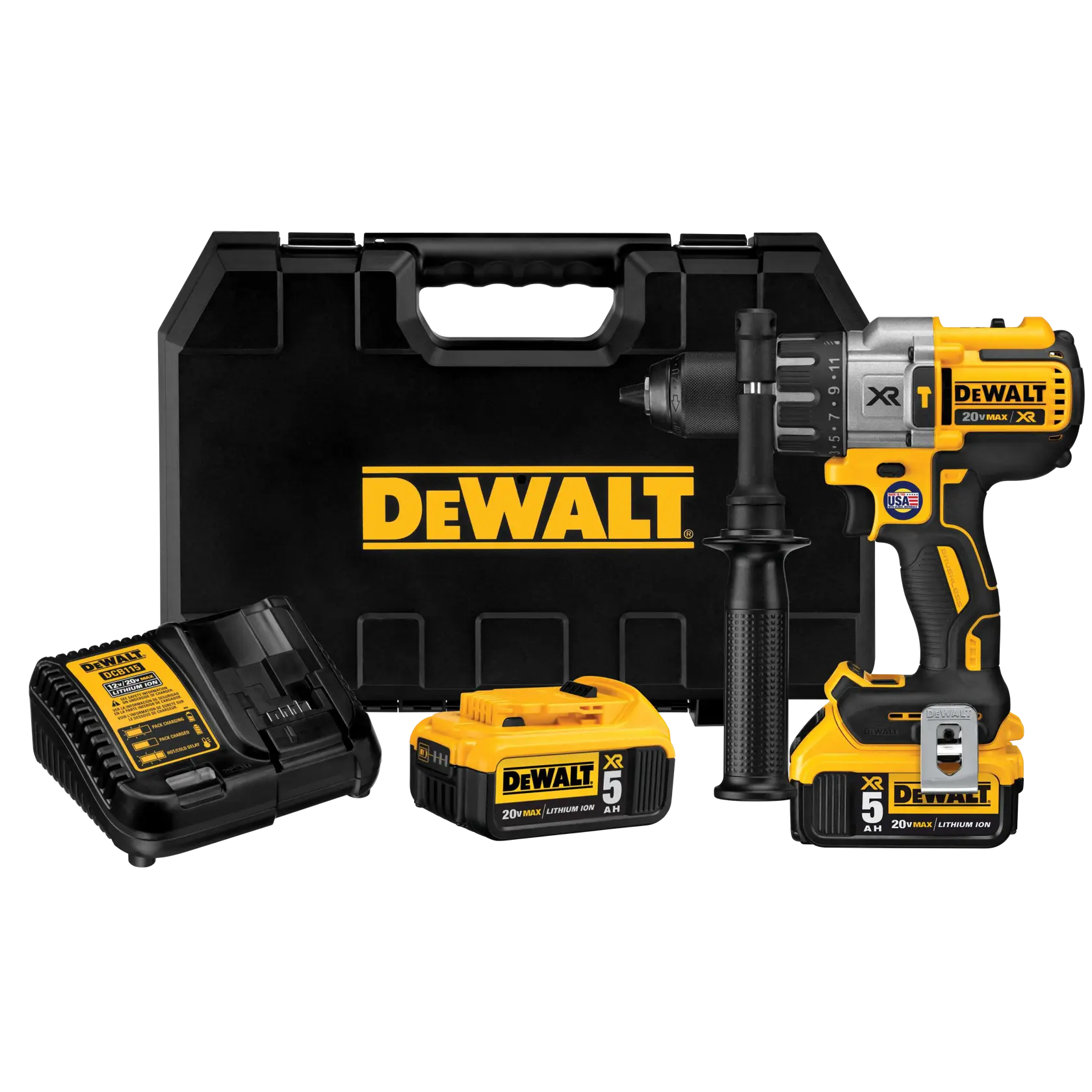 DEWALT DCD996P2T-B3 kit de taladro percutor 20V MAX XR con dos baterías y cargador