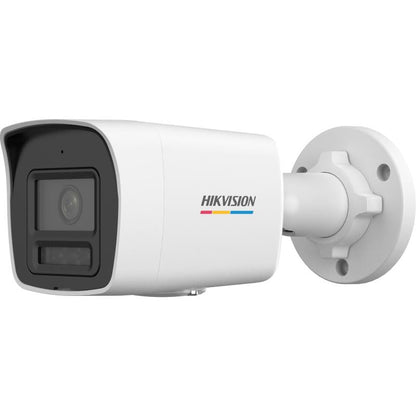 Cámara bullet Hikvision DS-2CD1027G3-LIU vista posterior con conectores de red y audio