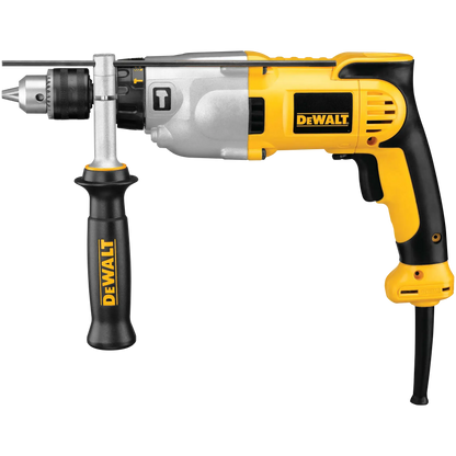 DEWALT DWD520 taladro percutor amarillo y negro con mango lateral