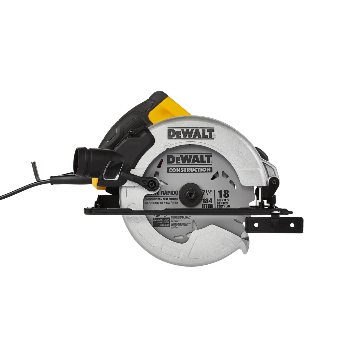 DEWALT sierra circular DWE5615-B3 vista con hoja