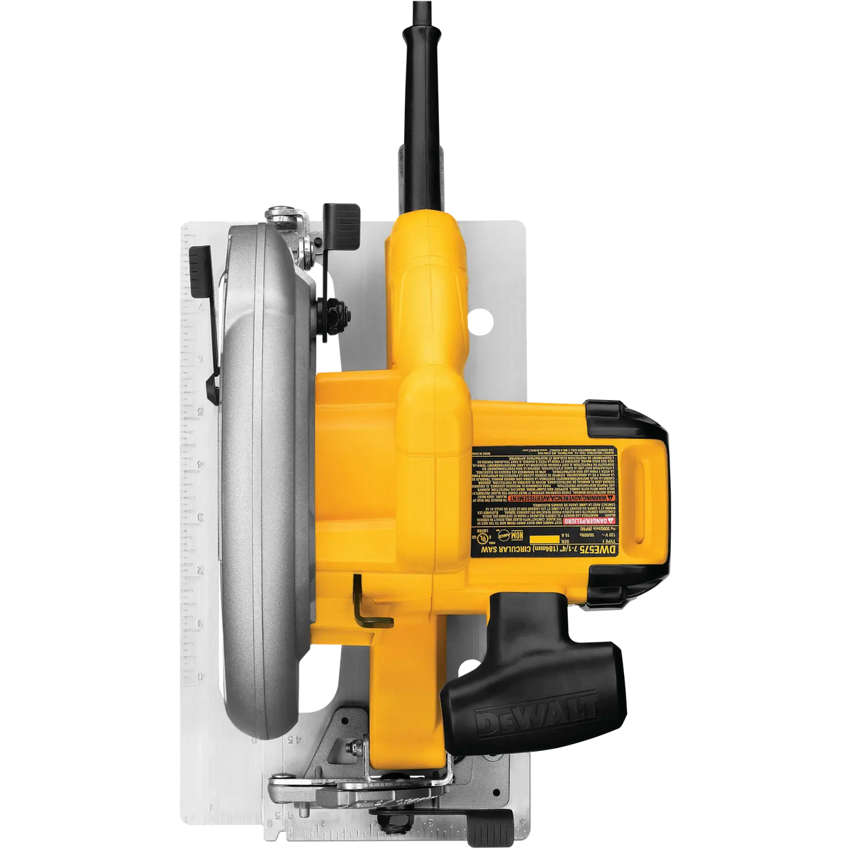 DEWALT sierra circular DWE575-B3 vista superior