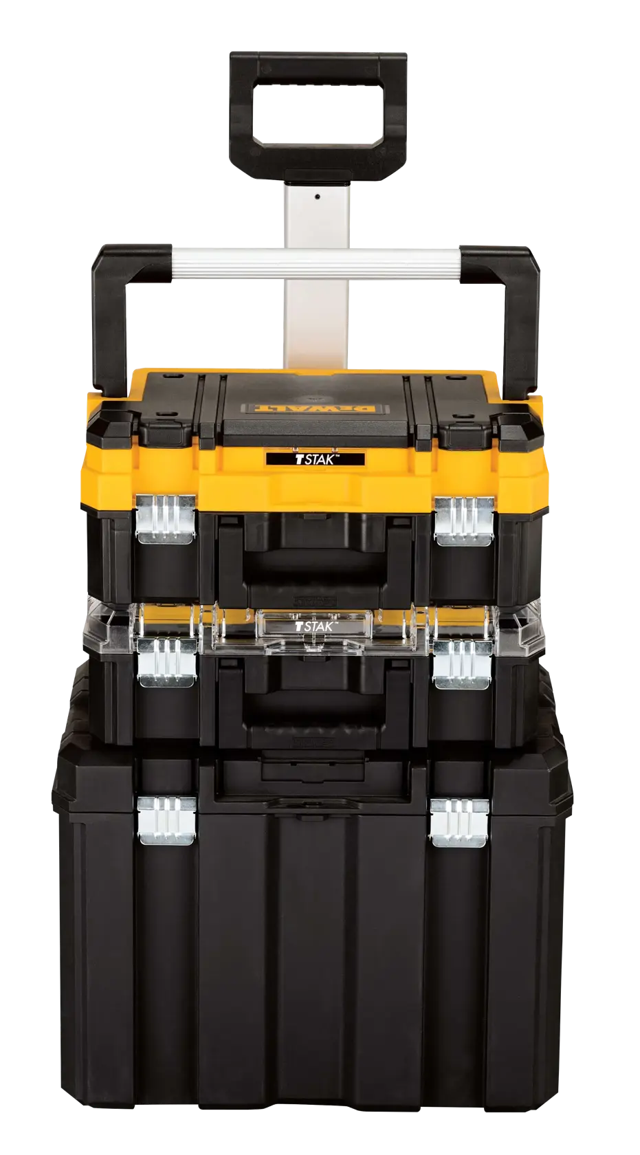 DeWalt torre modular TSTAK 3 piezas DWST60404 vista frontal