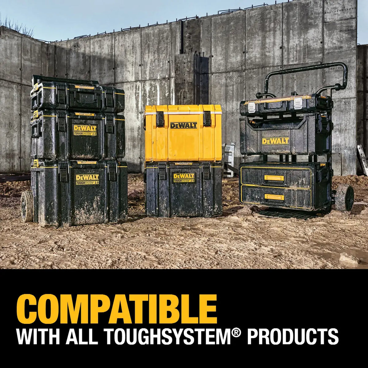 De Walt Caja herramientas ToughSystem 2.0 22", DWST08165