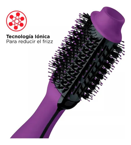 Cepillo Secador Revlon One Step Volumizer Morado | Para dar volumen y brillo en un solo paso