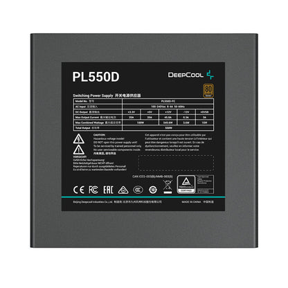 Fuente de Poder DeepCool PL550D-FC 550W 80 PLUS Bronze | No Modular | ATX