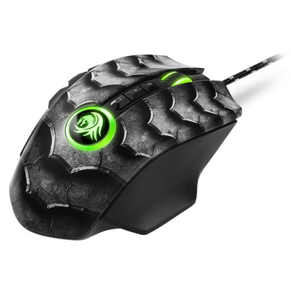 Mouse Gaming Sharkoon Drakonia II vista lateral derecha con grip ergonómico