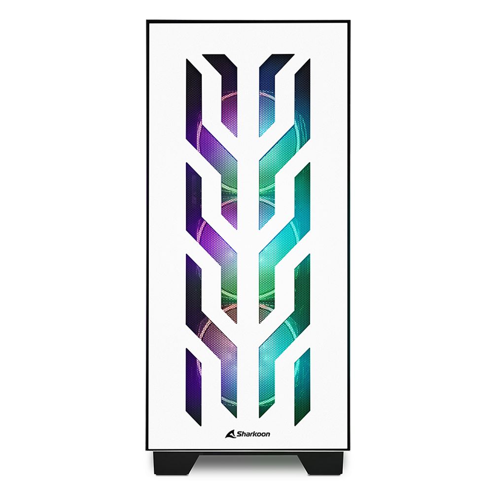 Case Sharkoon ELITE SHARK CA300T | Mid Tower | ATX | White | Vidrio templado | ARGB