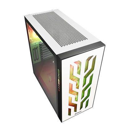 Case Sharkoon ELITE SHARK CA300T | Mid Tower | ATX | White | Vidrio templado | ARGB