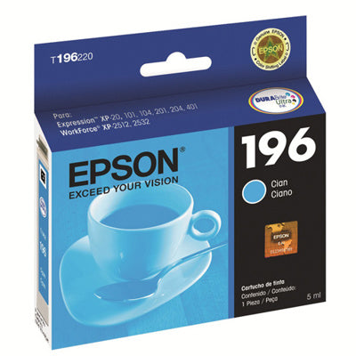 Epson cartucho cyan  para XP-101/201/401  workforce WF2512/WF2532   T196220-AL