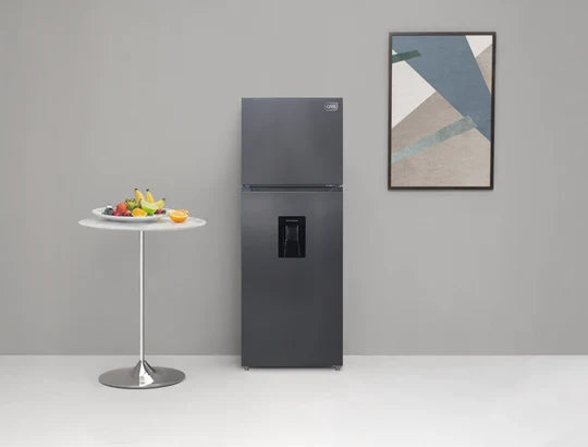 GRS Refrigeradora No Frost 12 pies³ con Dispensador y 2 Puertas Grafito, GRD 341FF-TTX