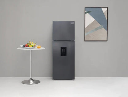 GRS Refrigeradora No Frost 12 pies³ con Dispensador y 2 Puertas Grafito, GRD 341FF-TTX