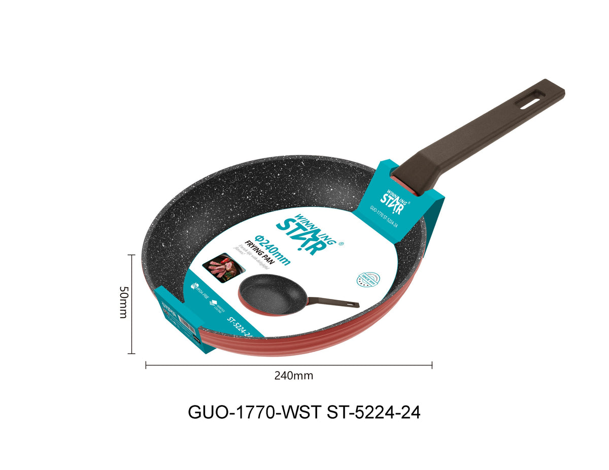 Sartén Antiadherente Winning Star ST-5224, Aluminio 24 cm