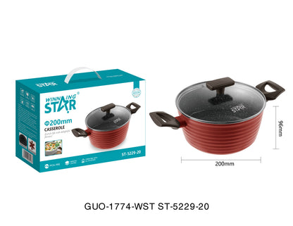Cacerola Antiadherente Winning Star ST-5229-20, de Aluminio 20 cm x 9.6 cm