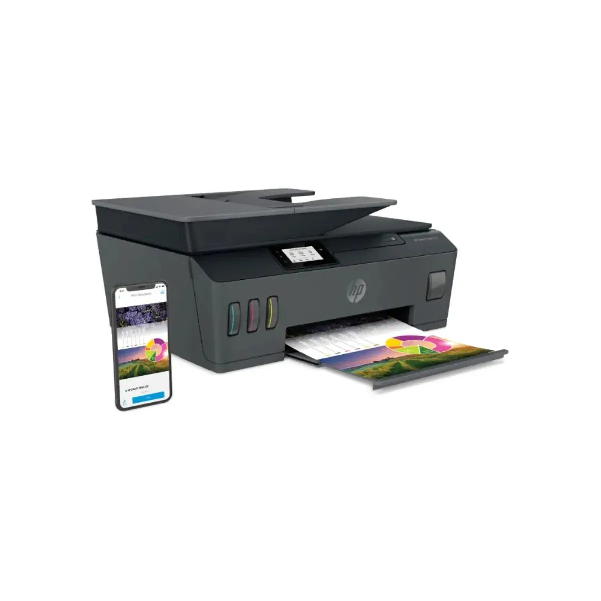 Impresora Multifuncional HP Smart Tank 530 Wi-Fi con ADF y Pantalla Táctil 2,2" - 4SB24A#AKY