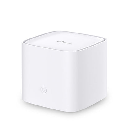 Router WiFi TP-Link HC220-G5 AC1200 vista frontal con indicadores LED