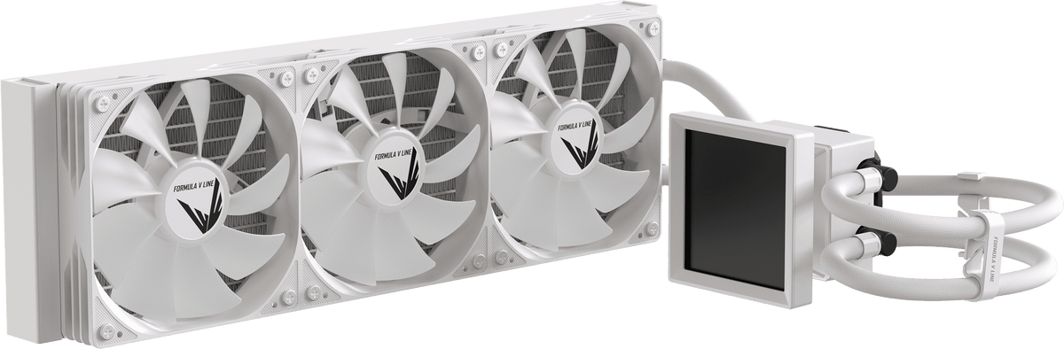 Formula V Line Ice Jet Vision 360 blanco - vista frontal alternativa con pantalla LCD activa