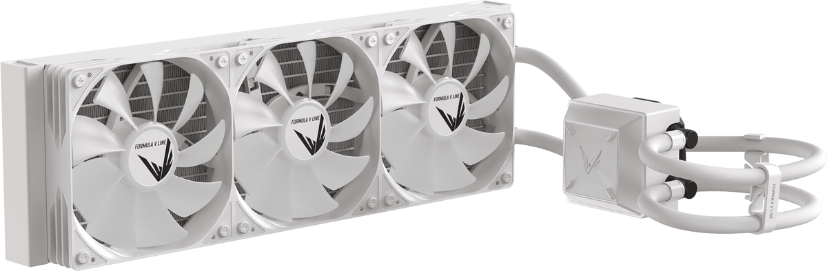 Formula V Line Ice Jet Vision 360 blanco - vista en ángulo elevado del conjunto completo