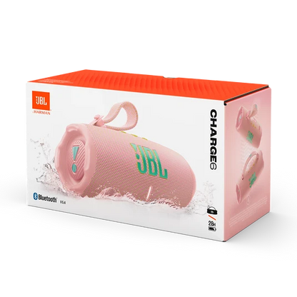 Caja del empaque de JBL Charge 6 rosa