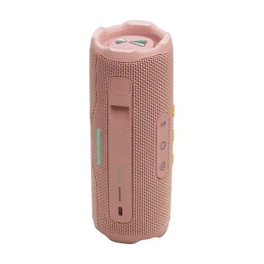Parlante JBL Flip 7 color rosa, vista posterior