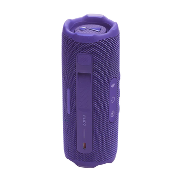 Parlante JBL Flip 7 color púrpura, vista trasera