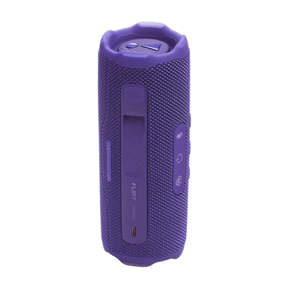 Parlante JBL Flip 7 color púrpura, vista trasera
