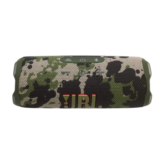 JBL Flip 7 Squad - vista superior con controles