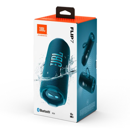 Empaque del JBL Flip 7 azul