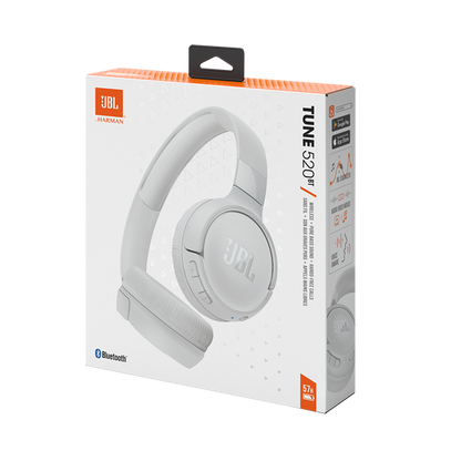 Audífonos JBL Tune 520BT vista trasera con almohadillas acolchadas