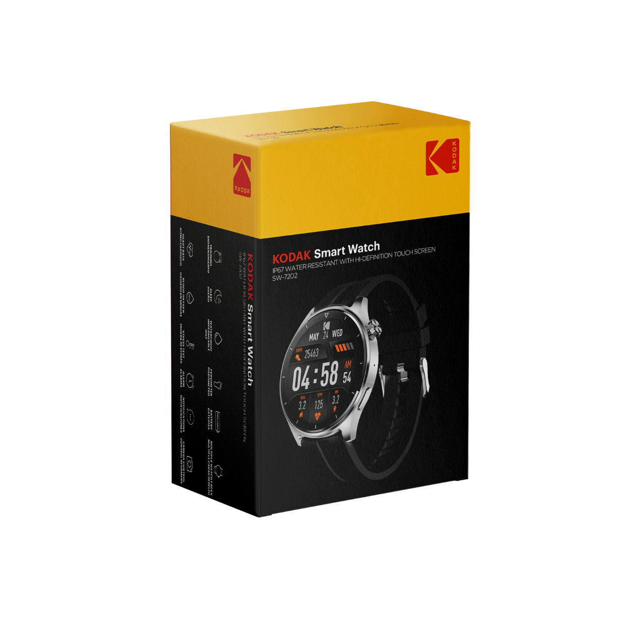 Kodak Reloj Inteligente Full Touch 1.45" Plateado, SW7202