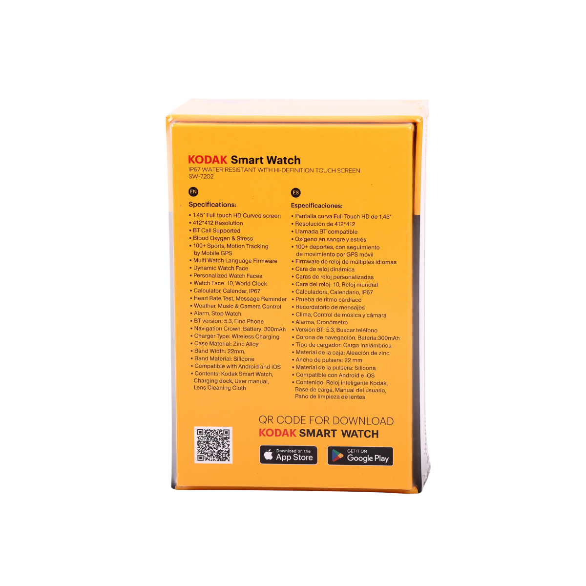 Kodak Reloj Inteligente Full Touch 1.45" Plateado, SW7202