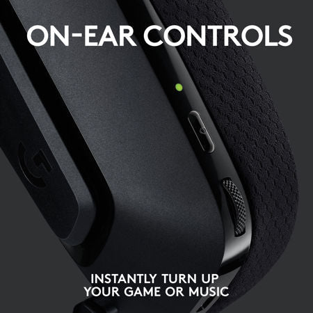 Logitech G535 auricular derecho detalle almohadillas cómodas gaming