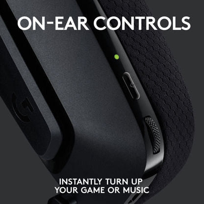 Logitech G535 auricular derecho detalle almohadillas cómodas gaming