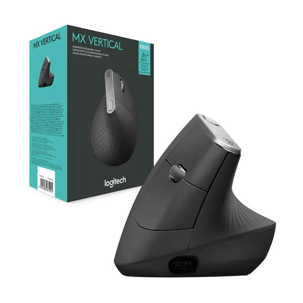 Mouse Logitech Lift Vertical Ergonomic | Inalámbrico | Bluetooth + Receptor | Para Zurdos