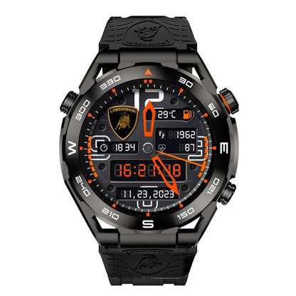 Lamborghini Aventador Cerchio LB-SWNERO-N Reloj con Diseño Inspirado en Superdeportivos
