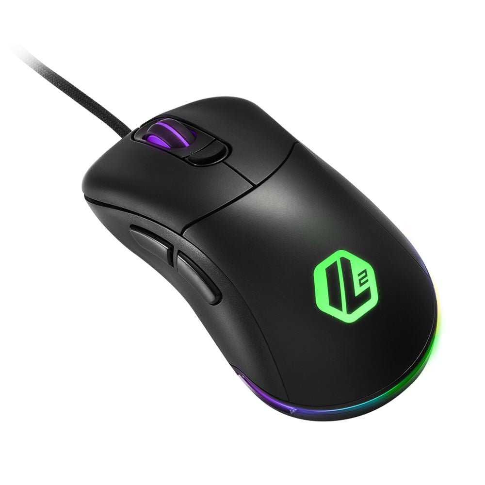 Mouse Gaming Sharkoon Light2 100 vista lateral derecha mostrando diseño ergonómico
